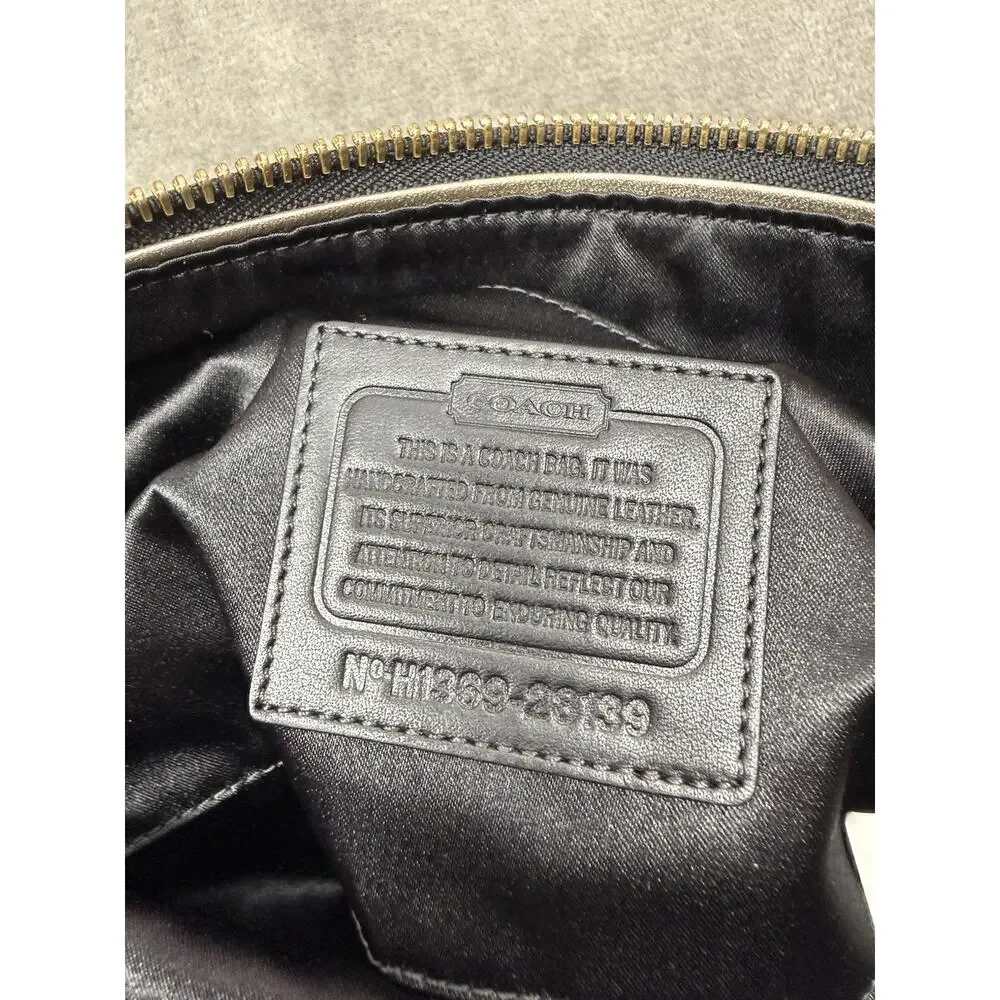 NEW Coach Leopard Pony Hair Foldover Clutch Wristlet Leather Sample Sale